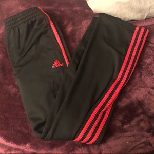 Adidas Black/Red Track Pants